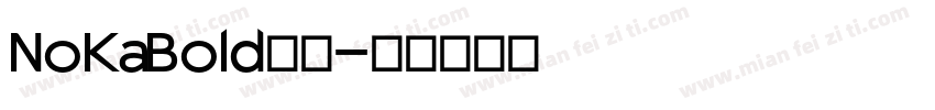 NoKa Bold字体字体转换